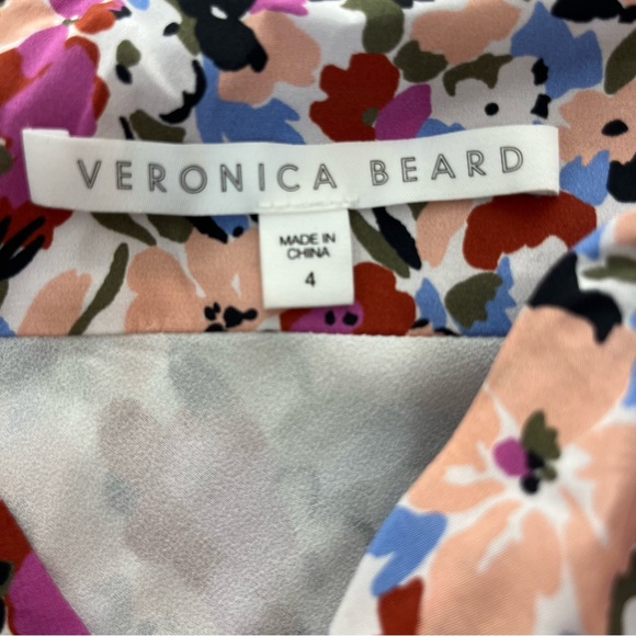 Veronica Beard Ari Ruched Floral Asymmetric Skirt - Picture 6 of 10